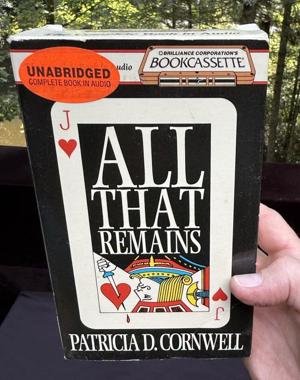 Kay Scarpetta All That Remains by Patricia Cornwell 1992 Audio Cassettes EUC -B3
